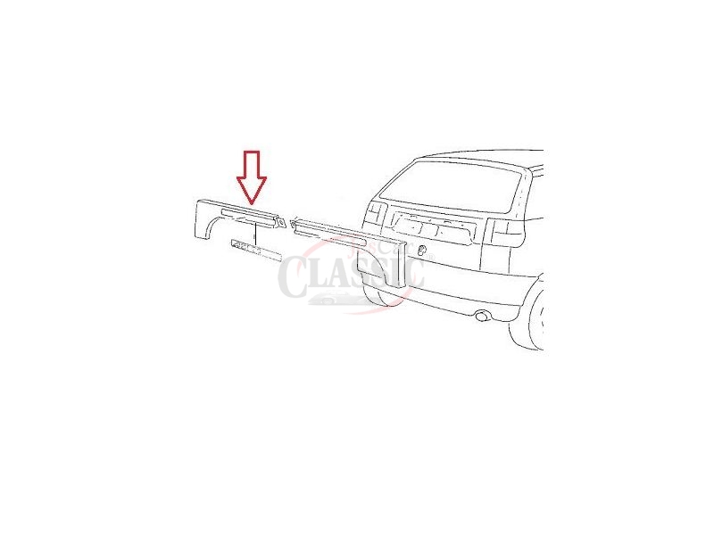 Seat Ibiza II 6K1 - Friso tampa mala esquerdo