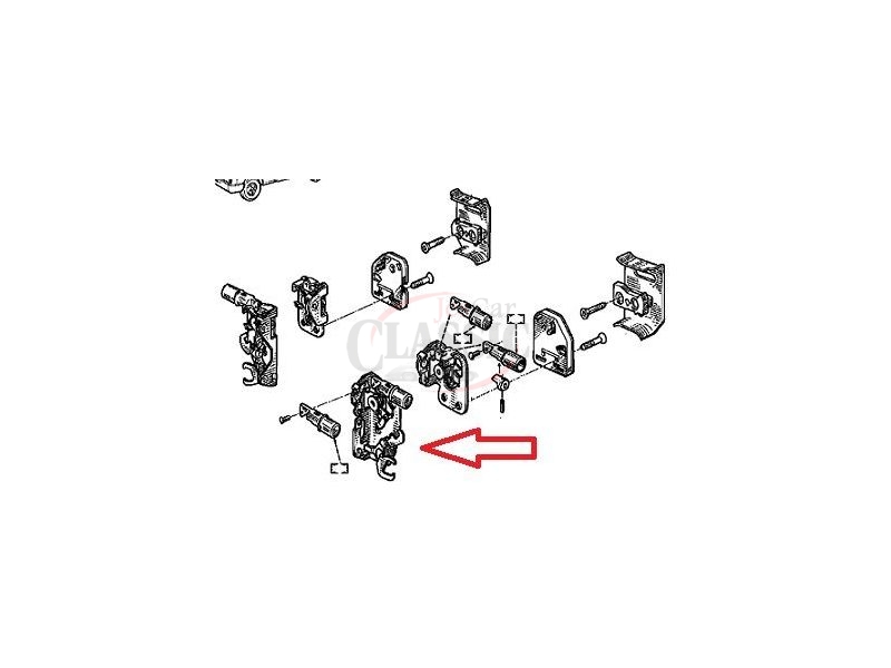 Renault Trafic I - Mecanismo de fechadura porta frente esquerda