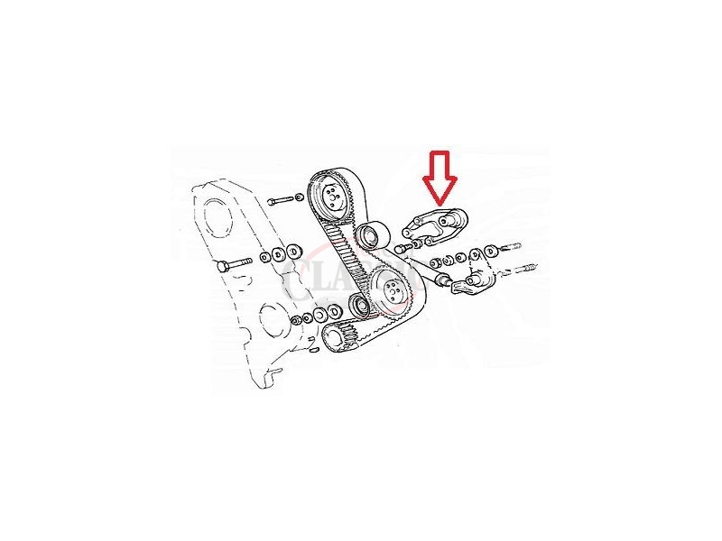 Fiat Ducato II / Peugeot Boxer I - Suporte de fixação tensor da distribuição