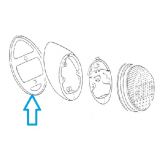 VW Carocha 61-67 - Jogo de 2 borrachas do suporte dos farolins  tras