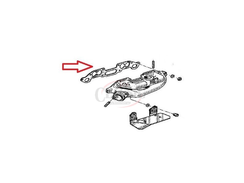 Renault 4 / Renault 8 - Junta de colector escape e admissão