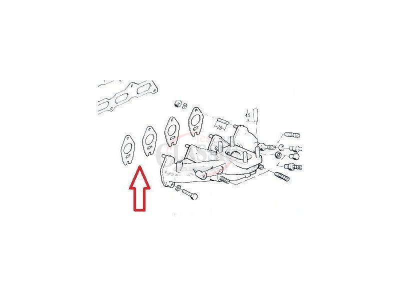 Renault 12 Gordini - Junta do colector admissão