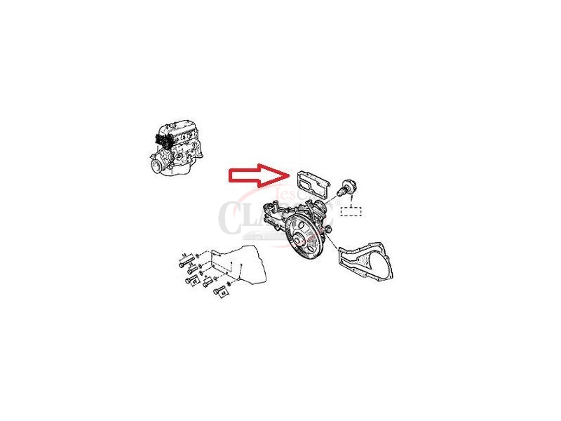 Renault Super 5 - Junta da bomba água à cabeça