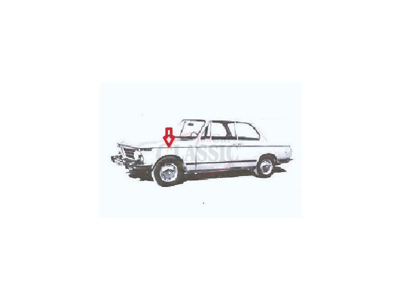 BMW Serie 02 E10 - Friso do capot lateral esquerdo