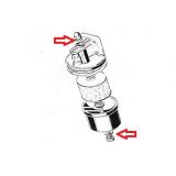Peugeot 204 / Peugeot 304 - Anilha de cobre para suporte filtro óleo (Ø10.2x18x2)
