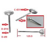 Aplicação Desconhecida - Válvula de admissão / Escape (Ø31x10x9x129.9)