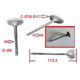 Aplicação Desconhecida - Válvula de admissão / Escape (Ø36.8x6x112.5)