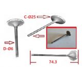 Aplicação Desconhecida - Válvula de escape (Ø25x6x74.3)