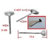 Renault 4CV / Renault Dauphine / Renault Juvaquattre - Válvula de admissão (Ø27x6x73.6)