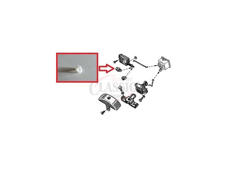 Renault 19 / Renault 21 / Renault Clio - Mola do actuador / Pistola fecho central tampa mala