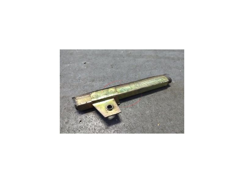 Aplicação Desconhecida - Calha metálica de suporte do vidro porta (123mm)