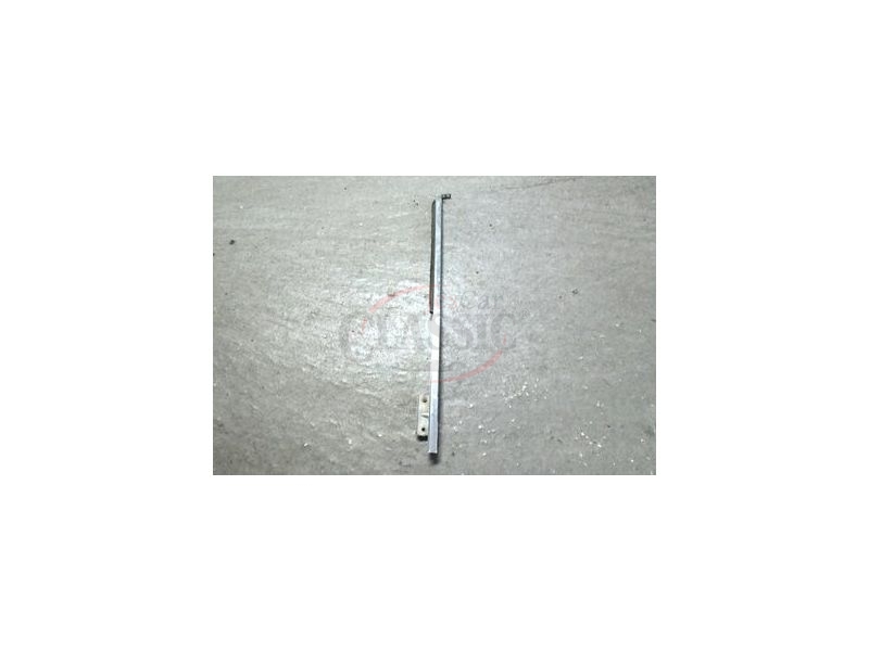 VW Carocha 55-64 - Calha metálica cromada guia do vidro porta frente esquerda (prumo)