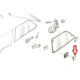 Renault Super 5 - Tampa de acabamento do ponto fixação da dobradiça do vidro lateral (móvel)