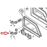 Citroen AX / Peugeot 205 - Dobradiça inferior do vidro lateral esquerdo (móvel)