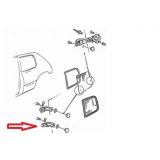 Citroen AX / Peugeot 205 - Dobradiça inferior do vidro lateral esquerdo (móvel)