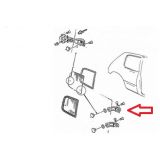 Citroen AX / Peugeot 205 - Dobradiça superior do vidro lateral direito (móvel)