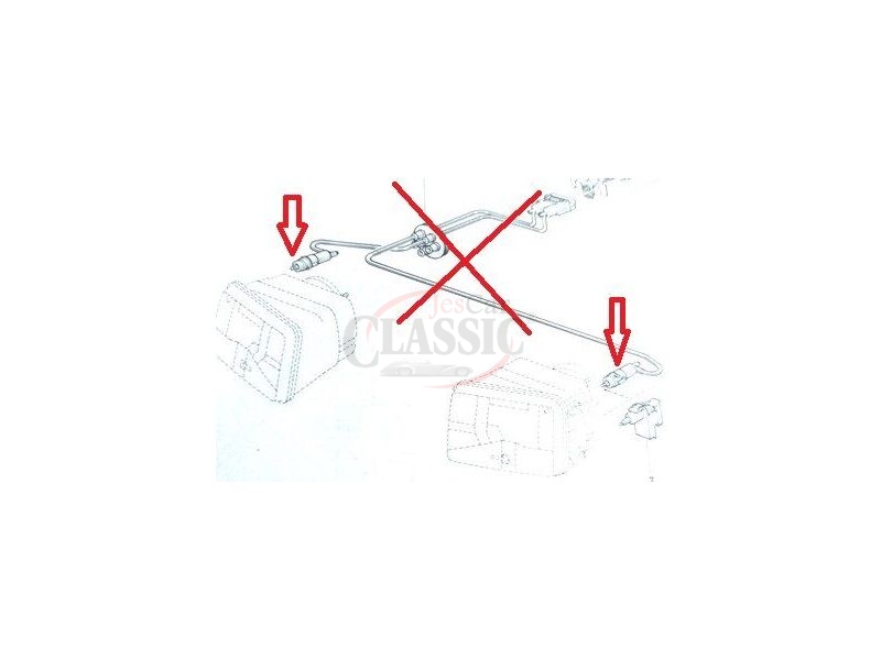 Renault 18 - Afinador corrector de farol principal hidráulico