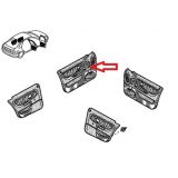 Renault Laguna I - Difusor de ventilação habitáculo da porta frente esquerda