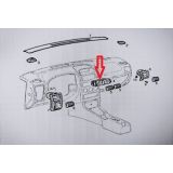 Opel Astra G - Conduta ar central de ventilação habitáculo