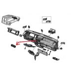 Renault Express II / Renault Express III - Difusor de ventilação habitáculo central