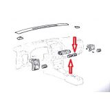 Opel Astra G / Opel Zafira A - Difusor de ventilação habitáculo central