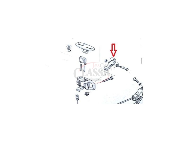 Renault 5 - Trinco do mecanismo do fecho capot