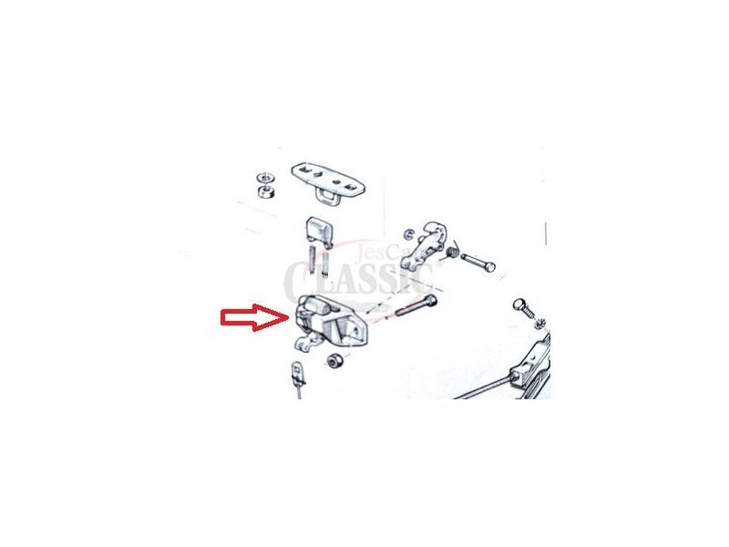 Renault 5 - Mecanismo de fecho do capot motor
