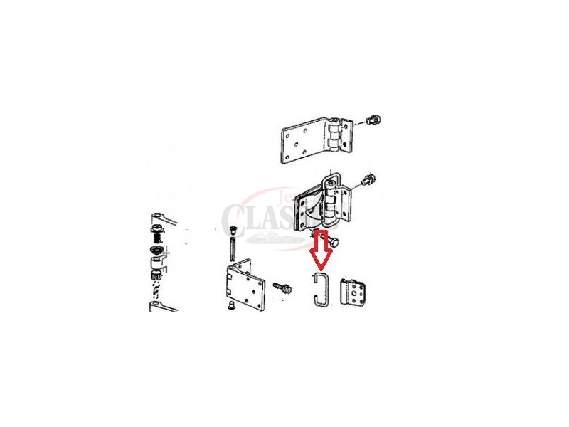 Peugeot 504 - Mola da dobradiça porta