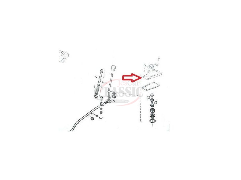 Renault 9 / Renault 11 - Base / Suporte alavanca de velocidades