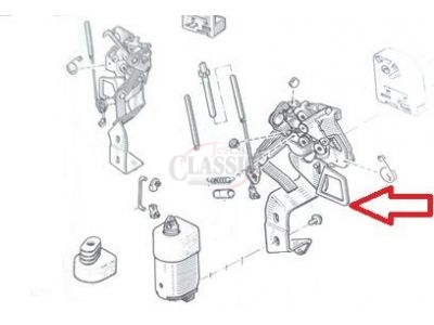 Renault 9 / Renault 11 - Mecanismo de fechadura da porta frente esquerda 