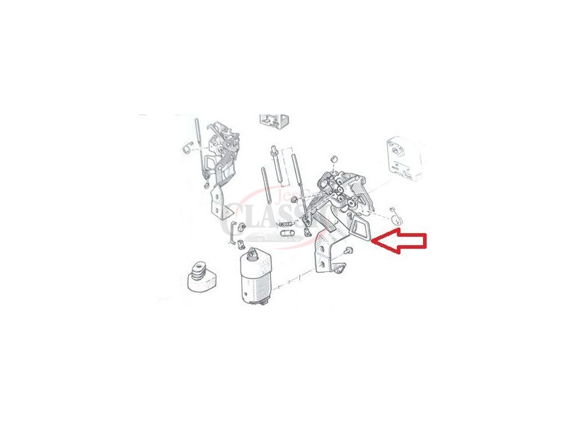 Renault 9 / Renault 11 - Mecanismo de fechadura da porta frente esquerda 