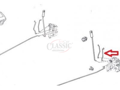 Renault Super 5 - Tirante de fechadura porta esquerda