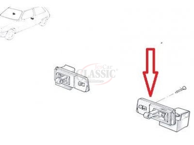 Renault Super 5  GT Turbo - Manipulo de abertura porta esquerda exterior