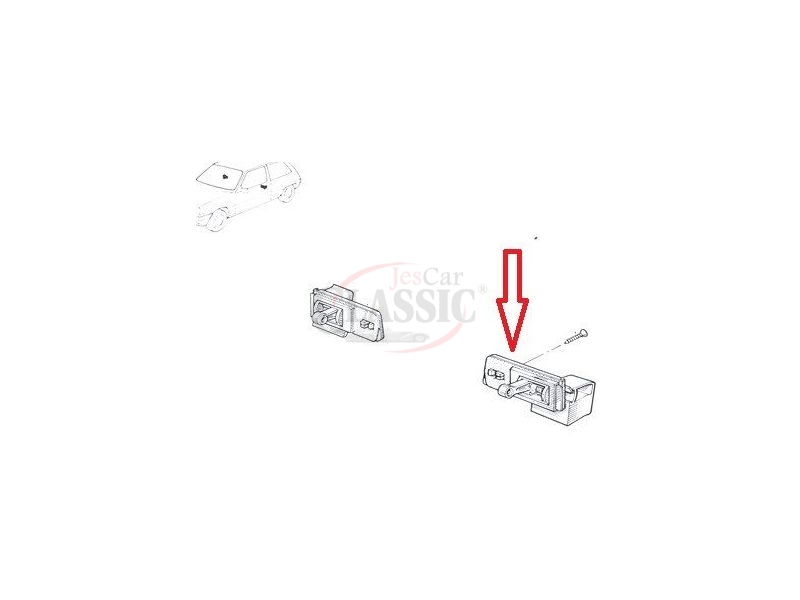 Renault Super 5  GT Turbo - Manipulo de abertura porta esquerda exterior