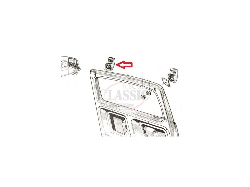 Renault 4 - Dobradiça da tampa mala direita