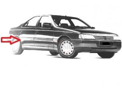 Peugeot 405 - Friso embelezador da ilharga traseira direita (Largura 100)