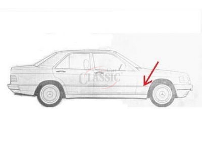 Mercedes-Benz W201 190 - Friso embelezador