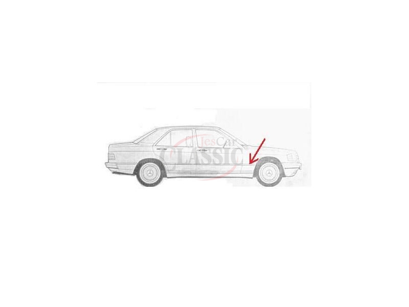 Mercedes-Benz W201 190 - Friso embelezador