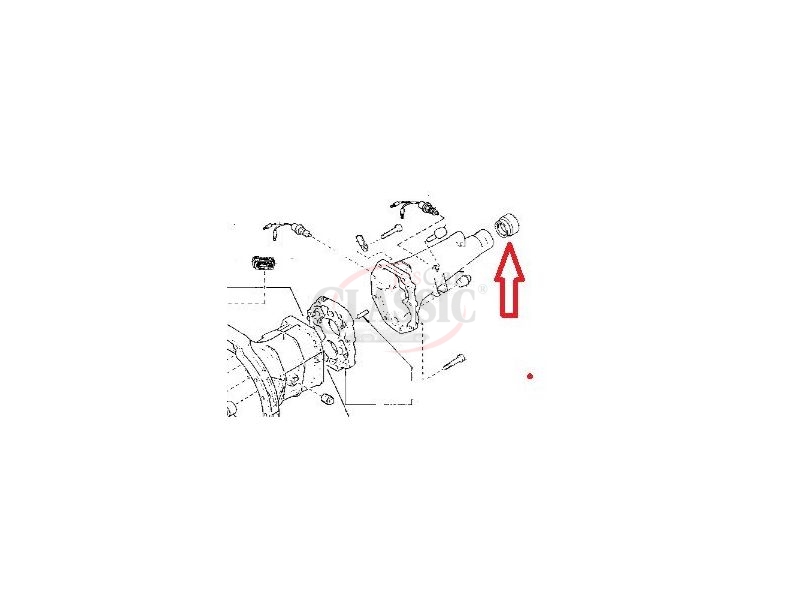 Nissan 1200 B110 - Retentor da saída da caixa velocidades