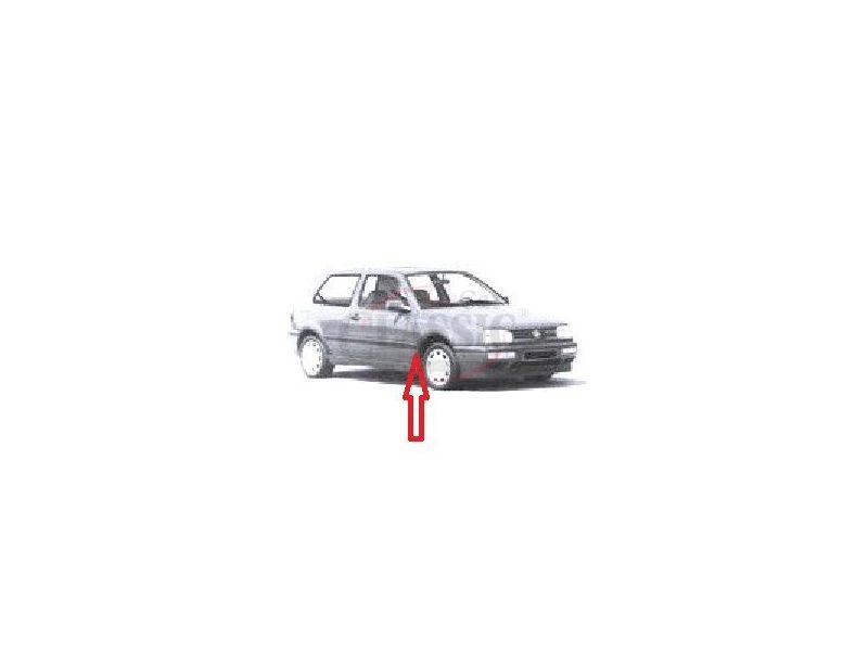 VW Golf III - Friso embelezador do guarda-lamas frente direito (53mm)