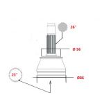 Toyota Carina / Toyota Corolla / Toyota Celica - Junta homocinética + Fole junto á roda (26")