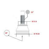 Opel Corsa A GT - Junta homocinética + Fole junto á roda (22")
