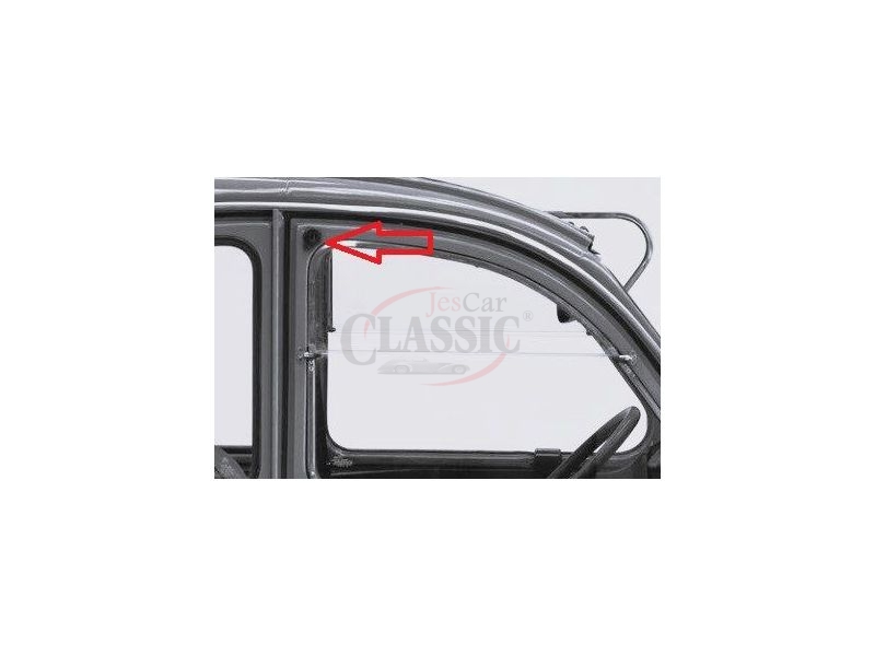 Citroen 2CV - Fecho e trancador para o vidro da porta direita