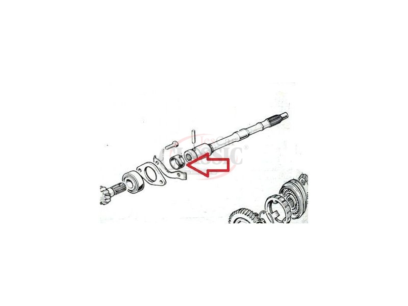 Renault 4 / Renault 5 - Abraçadeira metálica do veio primário (Caixa 354_ HA_)