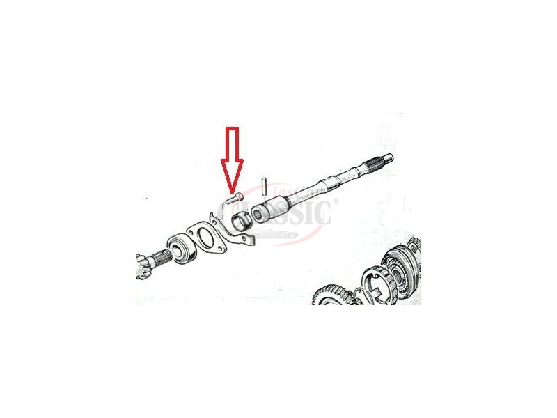 Renault 4 / Renault 5 - Parafuso caixa velocidades (354, HA0_) (M8x125)