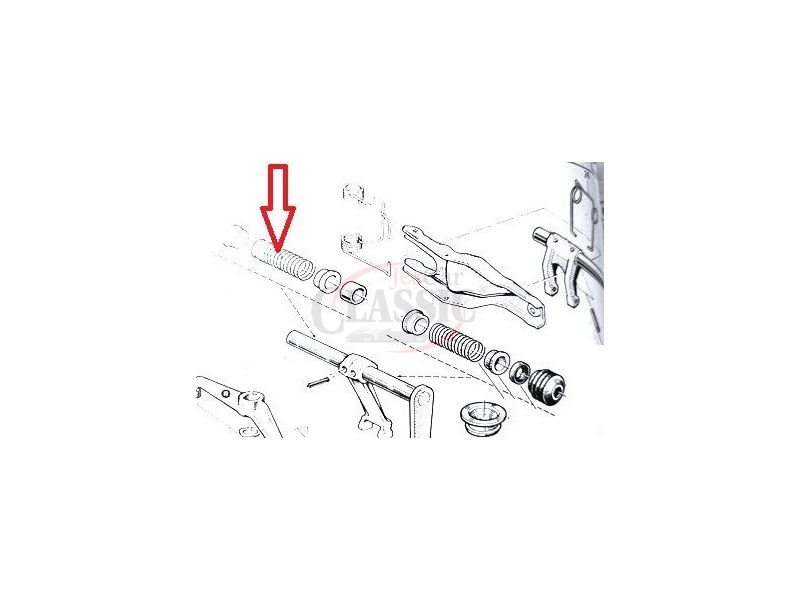 Renault 4 / Renault 5 - Mola da alavanca das mudanças caixa (354, HA0_)