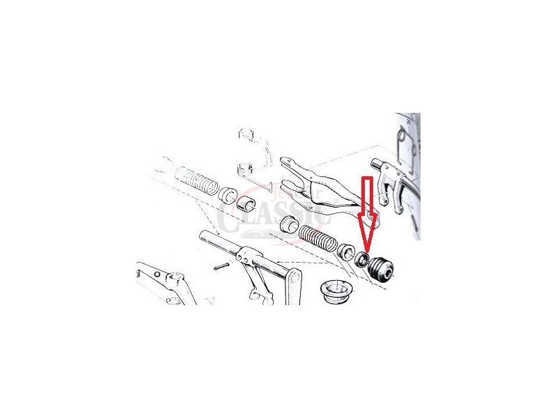 Renault 4 / Renault 5 - Retentor da tampa superior da caixa (354, HA0) (16x22.75x4.2)