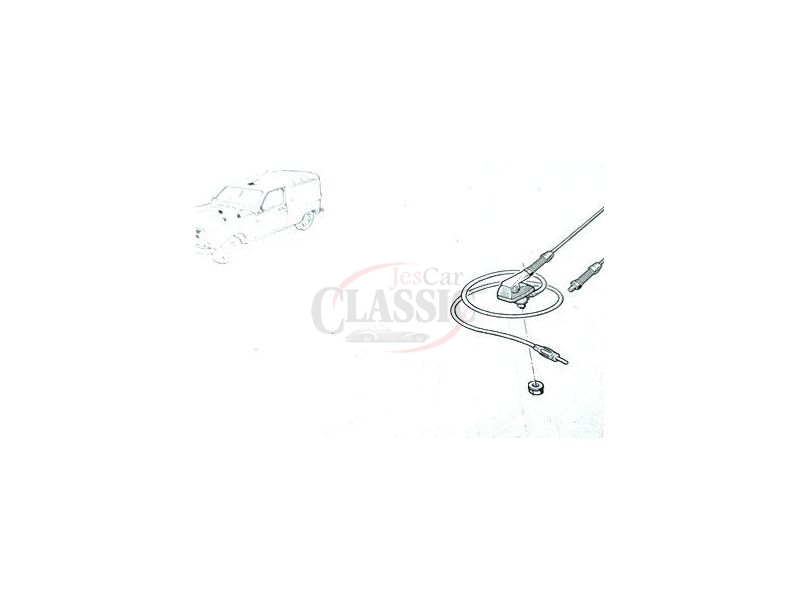 Renault 4 / Renault 5 - Antena de auto-rádio ♫