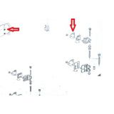 Renault 5 - Contra placa de fixação dobradiças (superior) portas traseira (3,1mm)
