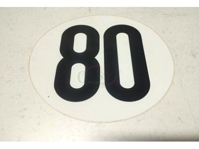 Multimarcas - Dístico de limite velocidade Kms/h (80)